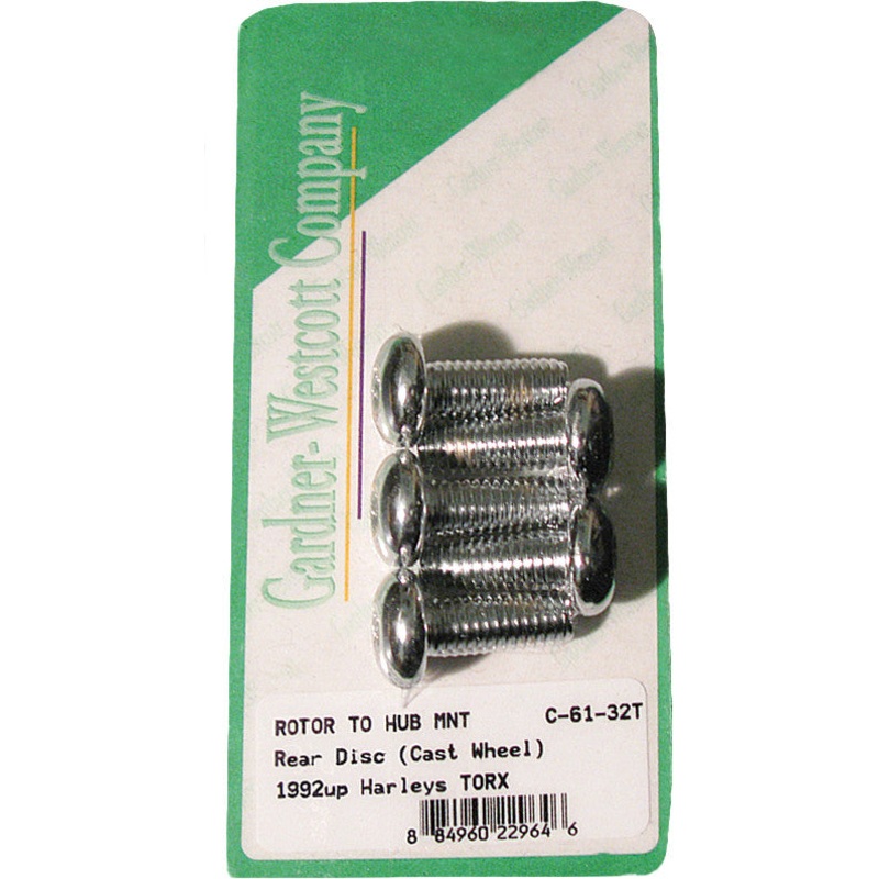 GARDNERWESTCOTT REAR BRAKE ROTOR TORX TORX BUTTONHEAD 92-UP CAST C-61-32T