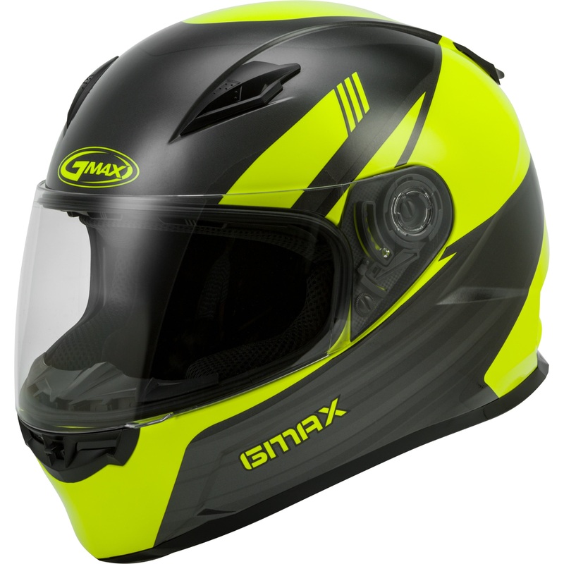 GMAX FF-49 FULL-FACE DEFLECT HELMET HI-VIS/GREY XS G1494523