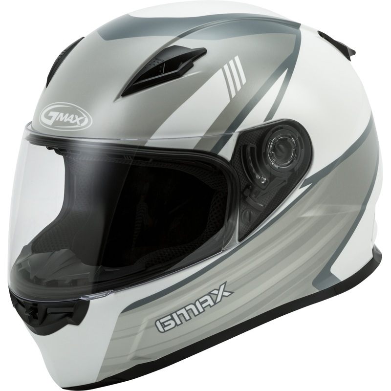GMAX FF-49 FULL-FACE DEFLECT HELMET WHITE/GREY SM G1494464