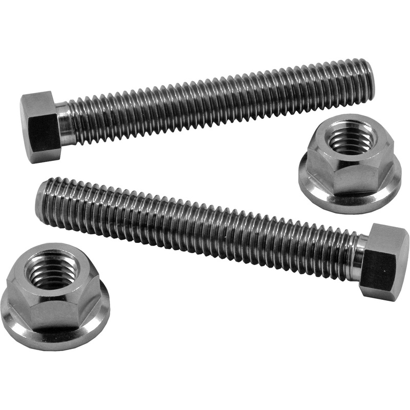 WORKS TI AXLE ADJUSTER BOLTS KTM/HUS 10X50MM/10MM / 10MM/13MM NUTS 70-635