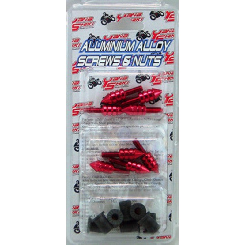 YANA SHIKI W/S SPIKED BOLT KIT RED YNSKWS1132