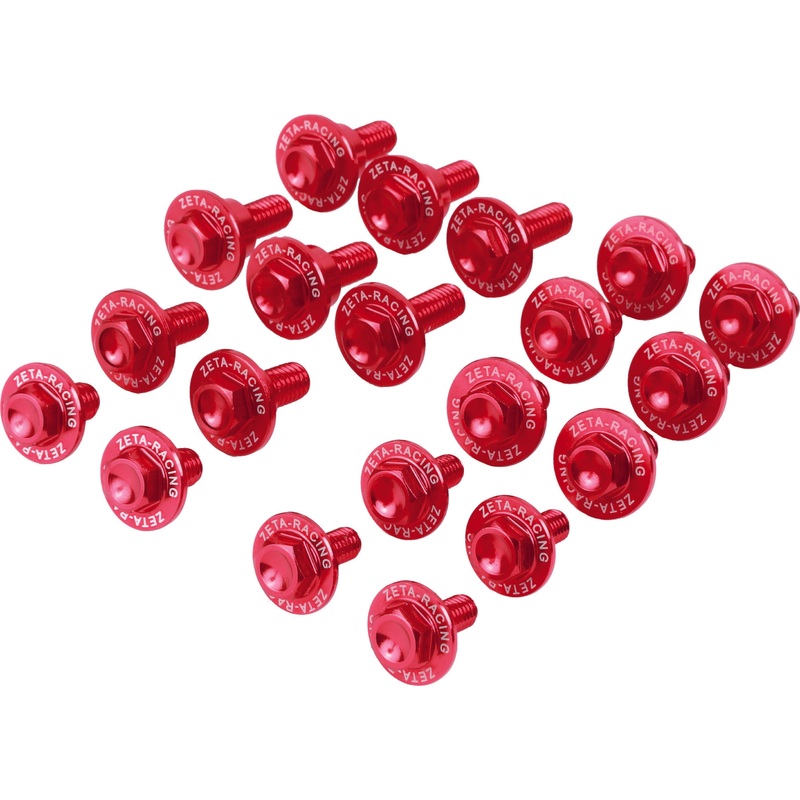 ZETA ALUMINUM BOLT KIT RED ZE88-5052