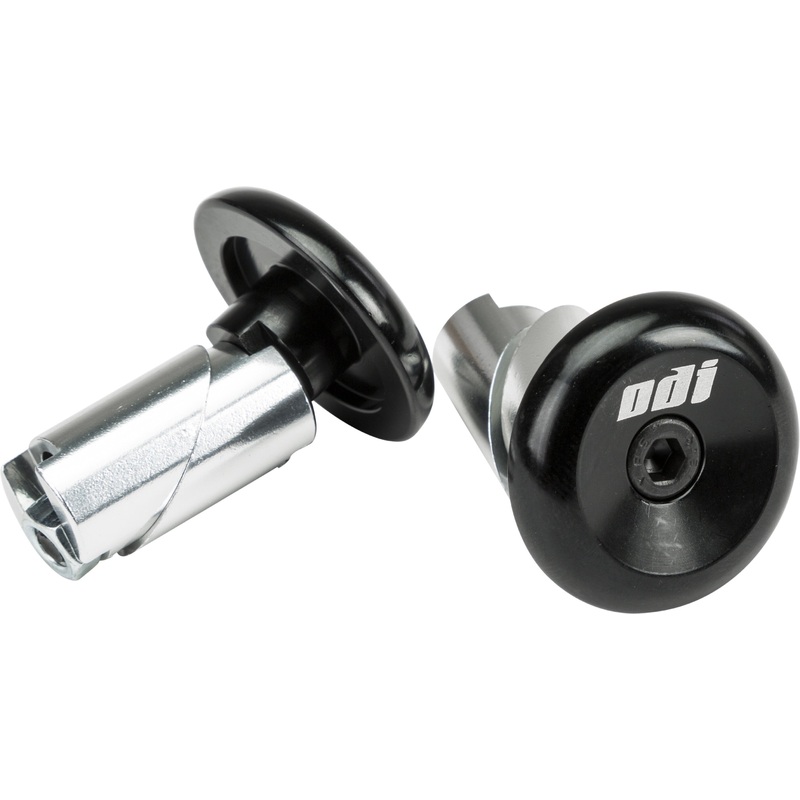 ODI ALUMINUM BAR END PLUGS BLACK F71APB