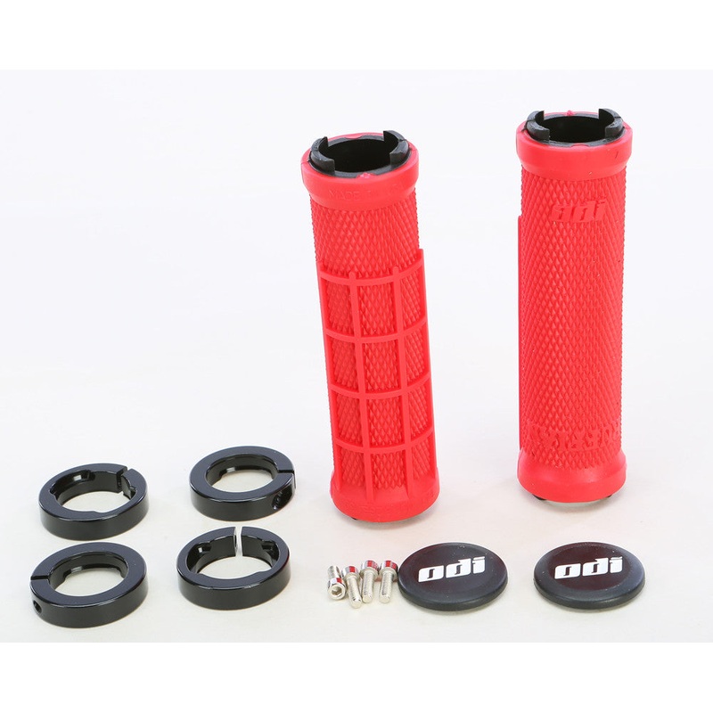 ODI RUFFIAN HALF WAFFLE CLAMP RED/BLACK J32RFBR-B