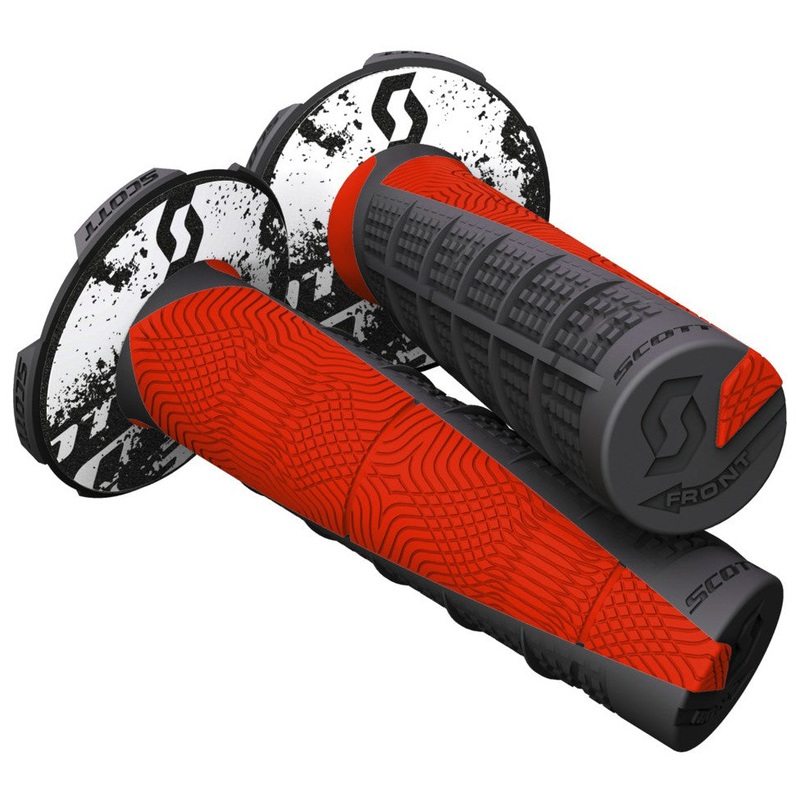 SCOTT DEUCE 2 GRIP BLACK/NEON RED 219627-4948
