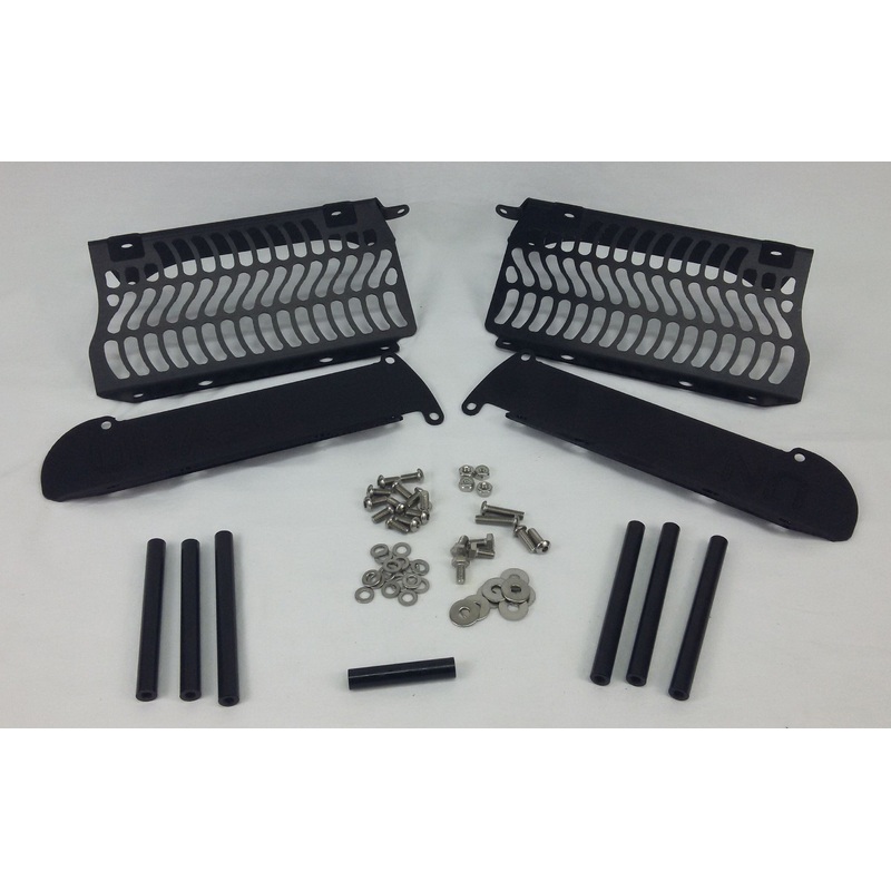 UNABIKER RADIATOR GUARD (BLACK) YY250-K