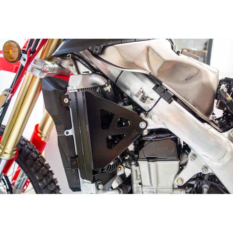 WORKS RADIATOR BRACES CRF450L BLACK 18-B719