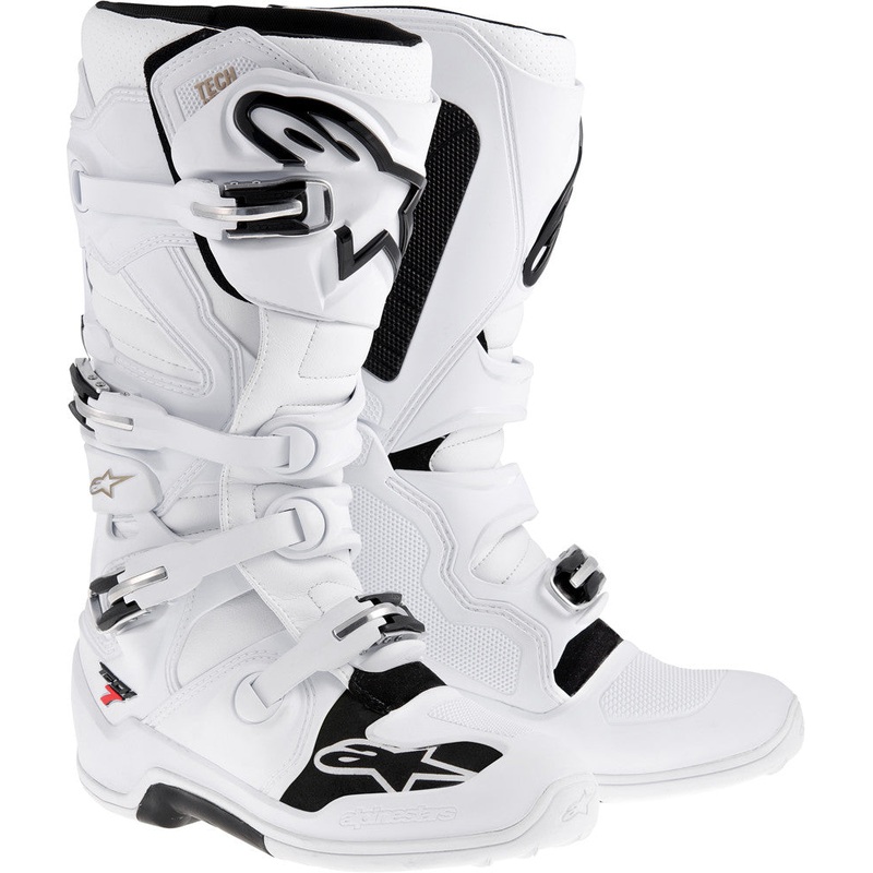 ALPINESTARS TECH 7 BOOTS WHITE SZ 11 2012014-20-11