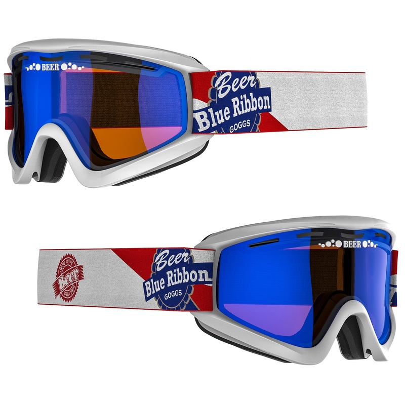 BEER OPTICS COLD PBRB GOGGLE BLUE MIRROR 067-06-815