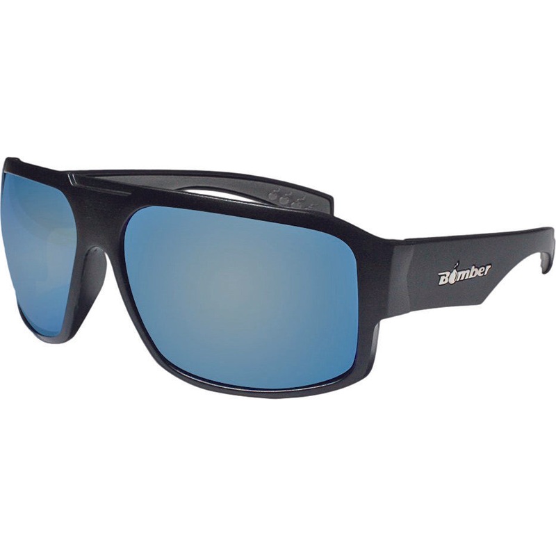 BOMBER MEGA BOMB EYEWEAR MATTE BLACK W/ICE MIRROR LENS M103-ICE