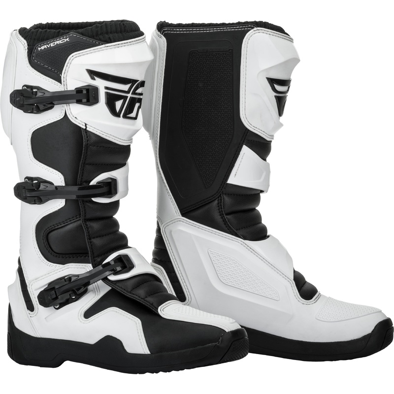 FLY RACING MAVERIK BOOTS WHITE/BLACK SZ 11 364-67511