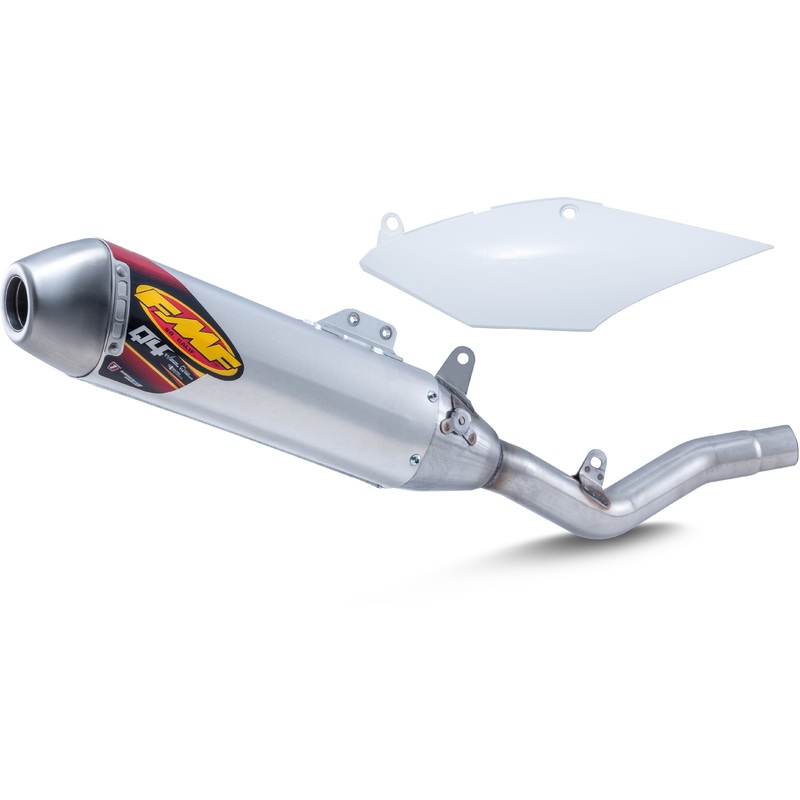 FMF Q4 HEX S/A SINGLE MFLRL W/SIDE PANEL 41558