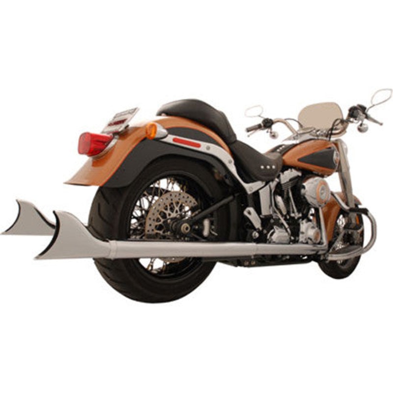 FREEDOM SHARKTAIL DUALS CHROME 2.5"X32" SOFTAIL HD00203