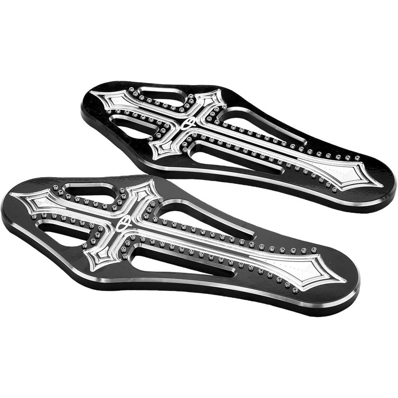 PREC. BILLET FLOORBOARDS DARKSIDE BLACK DRK-410-ALL-BLK