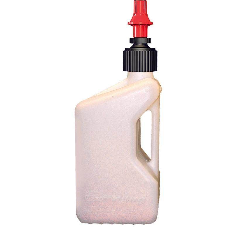 TUFF JUG UTILITY CONTAINER WHITE W/RED CAP 5GAL WURR