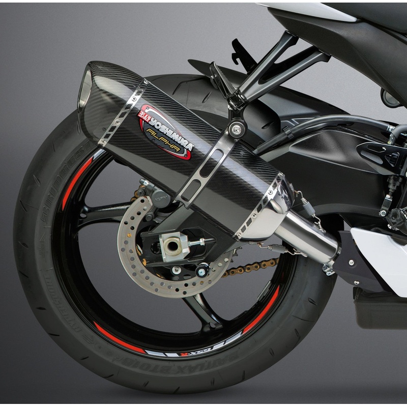 YOSHIMURA EXHAUST SIGNATURE ALPHA SLIP-ON SS-CF-CF 11600EM220