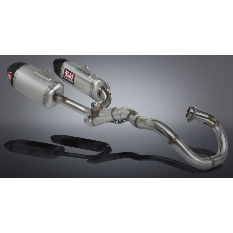 YOSHIMURA RS-9 HEADER/CANISTER/END CAP EXHAUST DUAL SYSTEM SS-AL-CF 228420H320