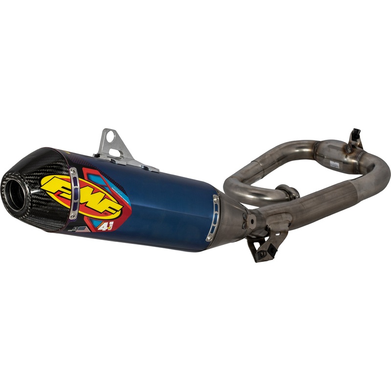 FMF FACTORY 4.1 RCT W/R.CARB CAP COMP EXH SYS ANOD 44461