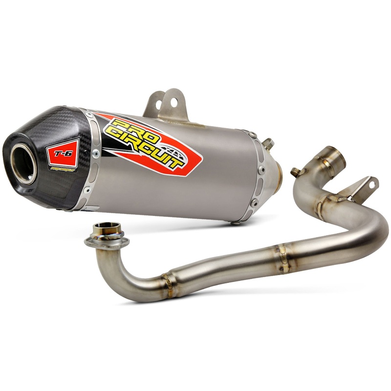 PRO CIRCUIT T-6 S/S EXHAUST SYSTEM W/CARBON CAP 0111612G