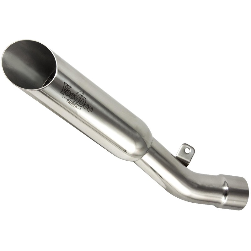 VOODOO SINGLE SHORTY SLIP-ON EXHAUST POLISHED VEZX636L3P