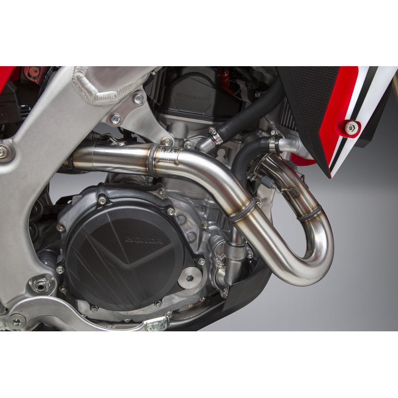 Yoshimura CRF450R/RX 17-20 RS-9T STAINLESS FULL EXHAUST, W/ STAINLESS MUFFLERS 225840R520