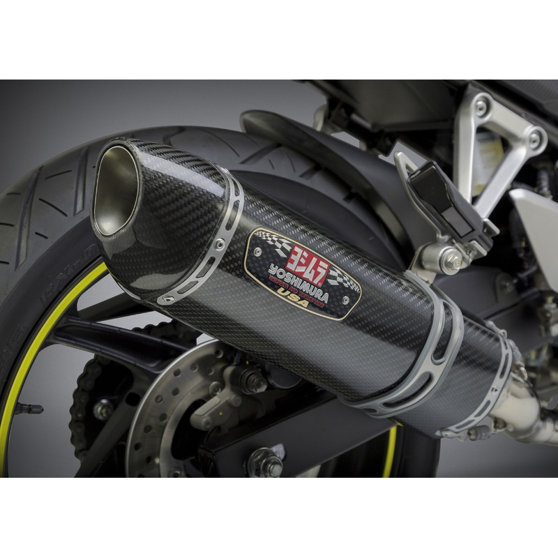 YOSHIMURA EXHAUST RACE R-77 SLIP-ON SS-CF-CF 123002J220
