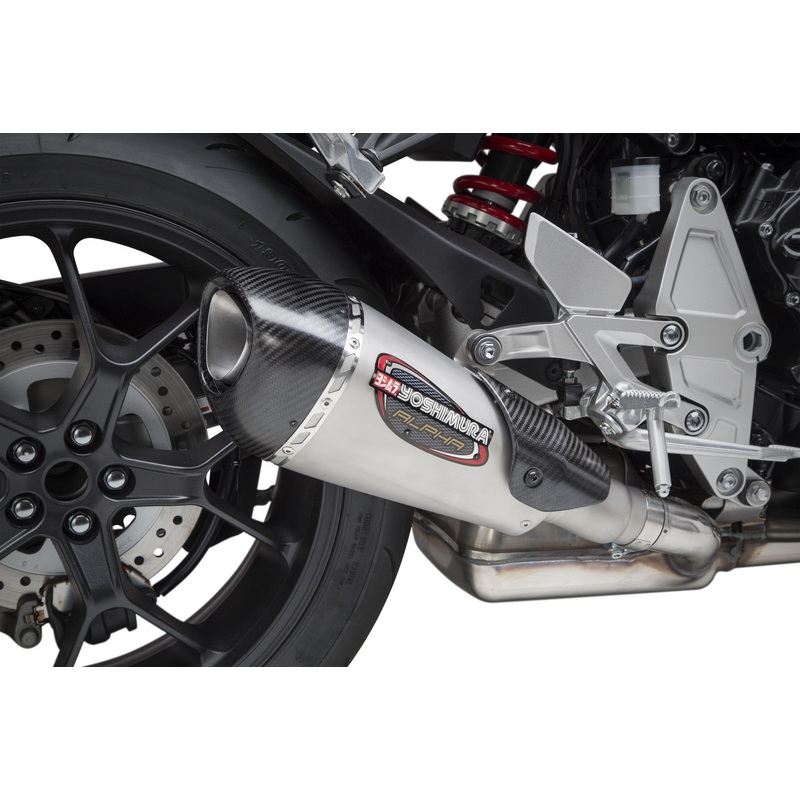 YOSHIMURA EXHAUST STREET ALPHA-T SLIP-ON SS-SS-CF 12101BP520