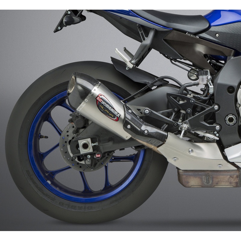 YOSHIMURA EXHAUST STREET ALPHA-T SLIP-ON SS-SS-CF WORKS 13141BP520