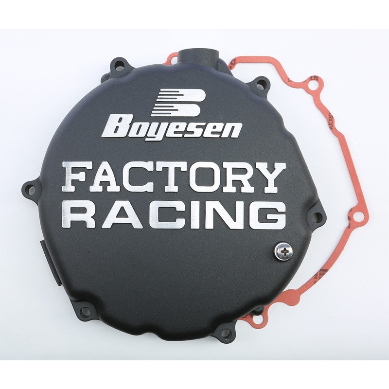 BOYESEN FACTORY RACING CLUTCH COVER BLACK CC-12CB