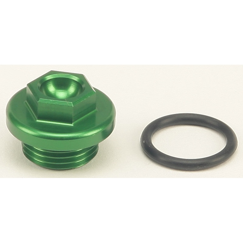 WORKS OIL FILLER PLUG GREEN 24-198