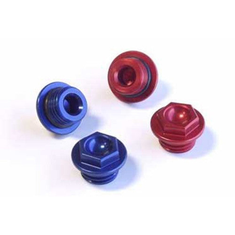 WORKS OIL FILLER PLUG RED 24-070