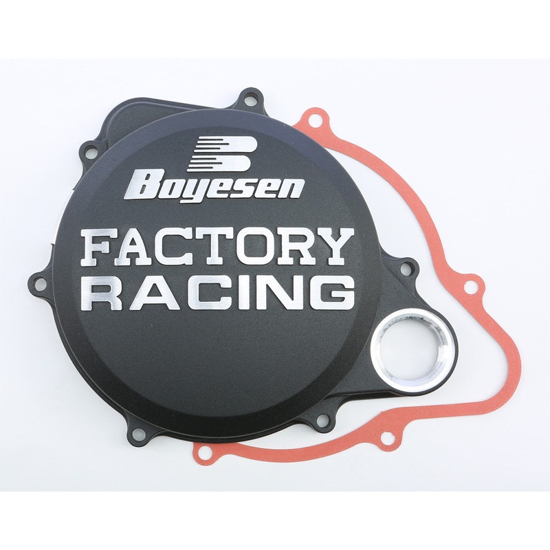 BOYESEN FACTORY RACING CLUTCH COVER BLACK CC-07AB