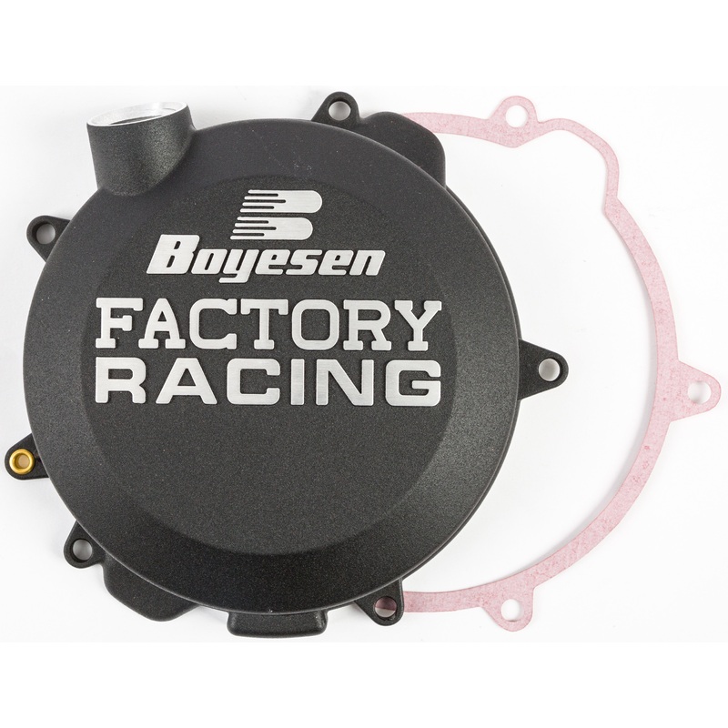 BOYESEN FACTORY RACING CLUTCH COVER BLACK CC-41AB