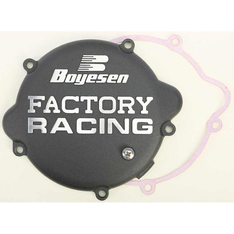 BOYESEN FACTORY RACING CLUTCH COVER BLACK CC-46B