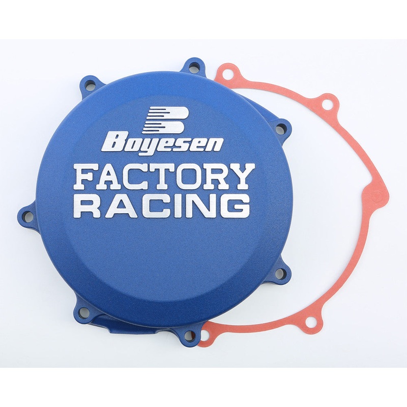 BOYESEN FACTORY RACING CLUTCH COVER BLUE CC-37AL