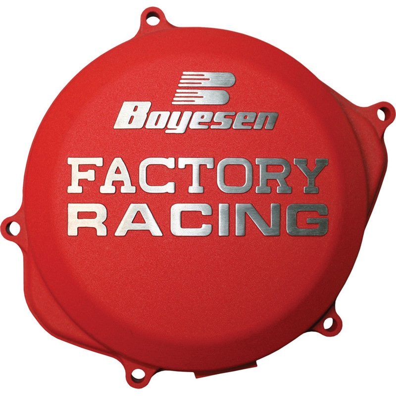 BOYESEN FACTORY RACING CLUTCH COVER RED CC-07AR
