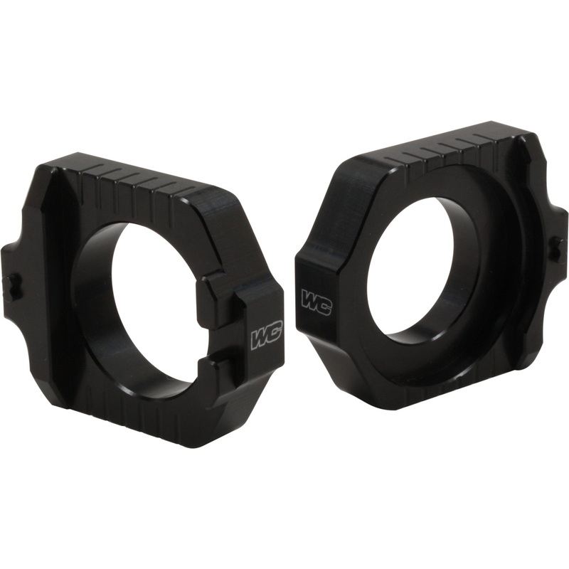WORKS AXLE BLOCKS ELITE KTM/HUS BLACK 17-260