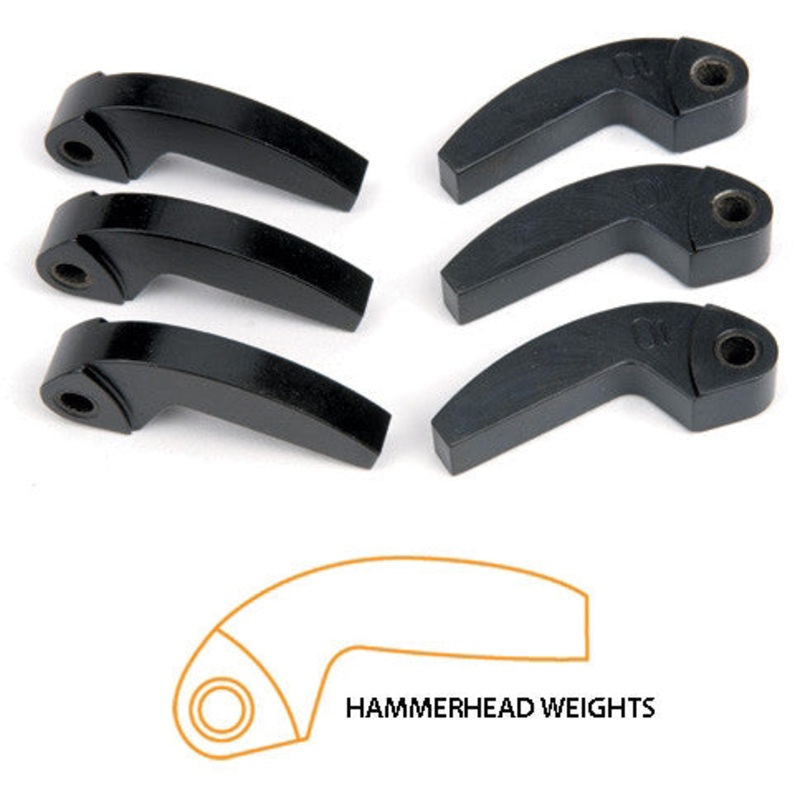 SPEEDWERX HYPERSHIFT HAMMERHEAD MACHINED WEIGHTS 3/PK 87G W-87
