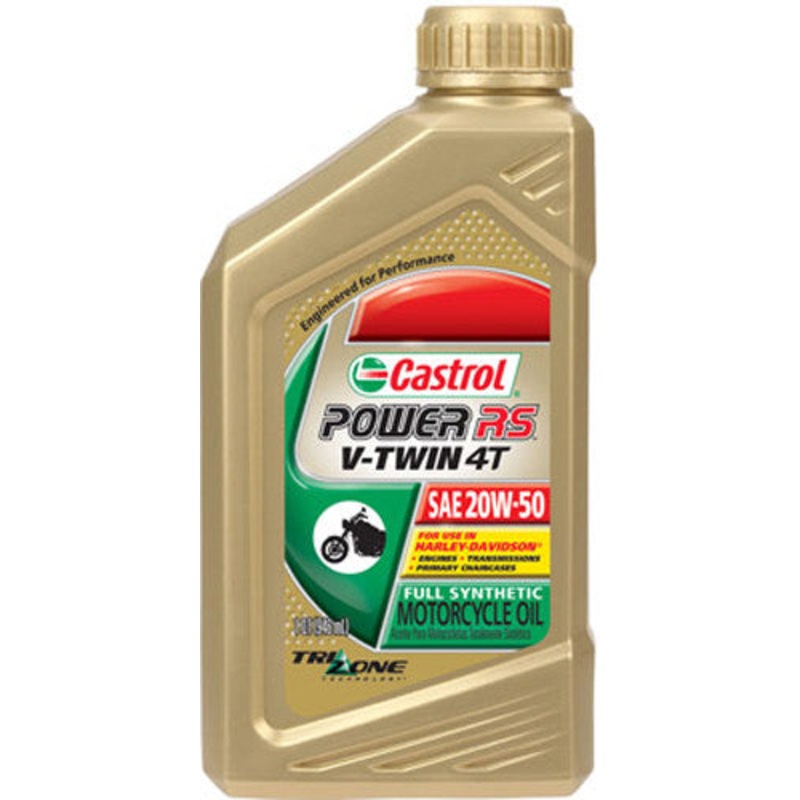 CASTROL POWER RS V-TWIN 4T SYNTHETIC OIL 20W-50 1QT 6080