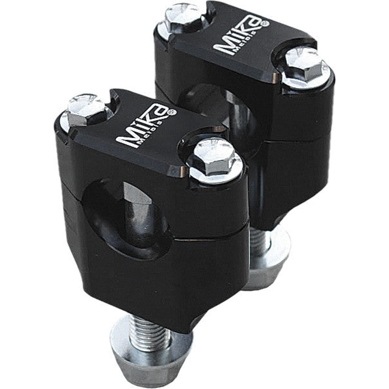 MIKA METALS RUBBER MOUNTED CLAMPS BLACK 1-1/8" BLACK MK-BL-118
