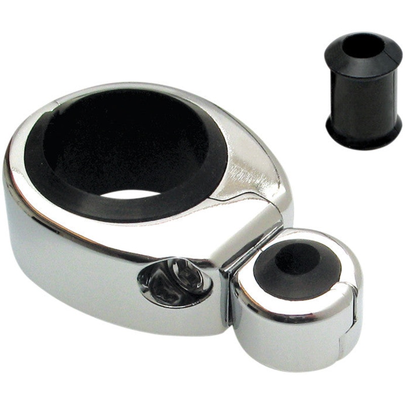 MOTION PRO CABLE CLAMP 1"-1 1/8" SGL THR/CLU CHROME 11-0043
