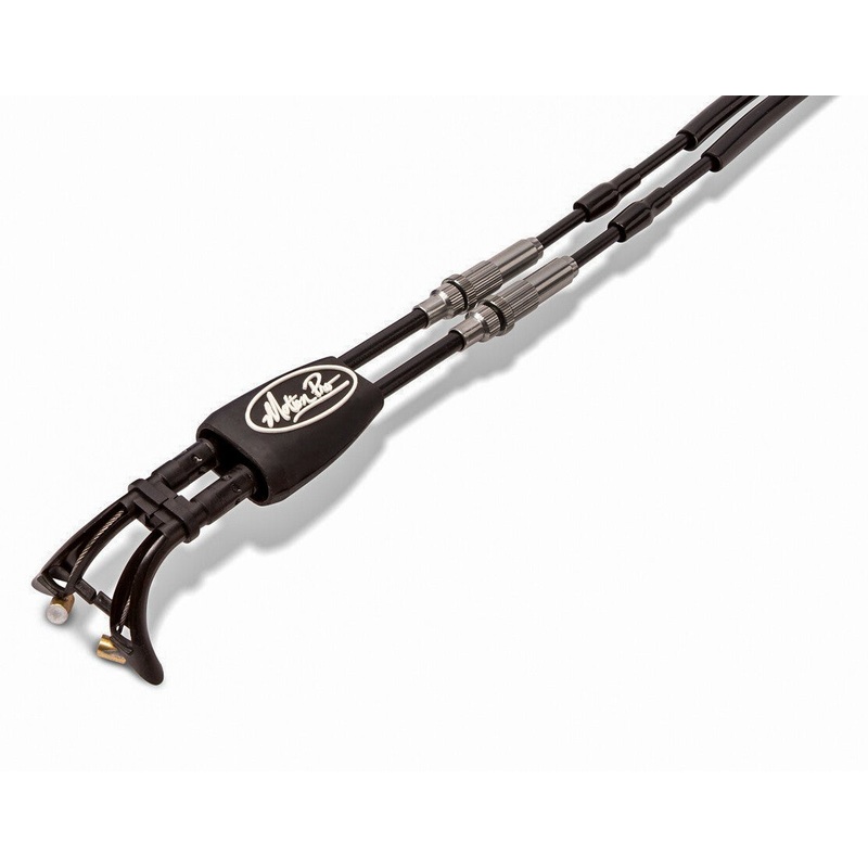 MOTION PRO REV2 BLACK VINYL THROTTLE PUSH-PULL CABLE SET 01-1309