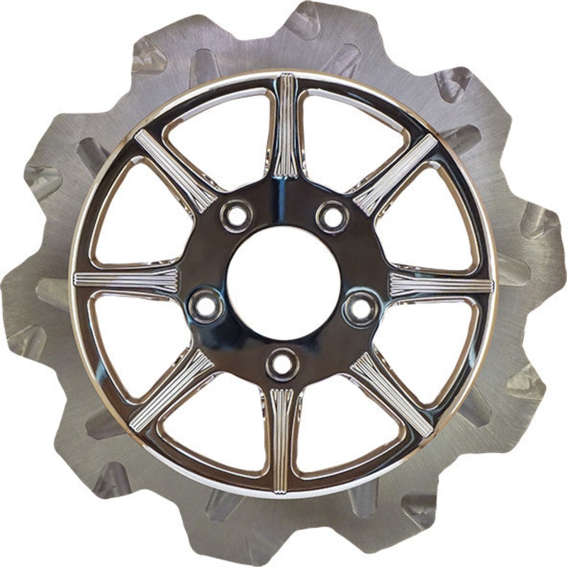 LYNDALL BRAKES HIGH CARBON STEEL PHOENIX REAR ROTOR CHROME 11.8" 537-0327
