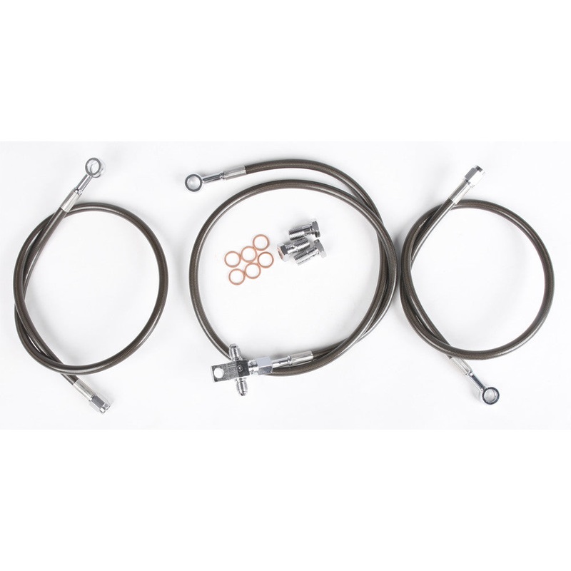 STREAMLINE BRAKELINE FRT 3-LINE KAW SMK+2 KAW700-F-2SMOKE