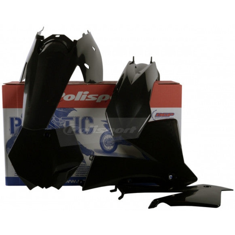 POLISPORT PLASTIC BODY KIT BLACK 90194