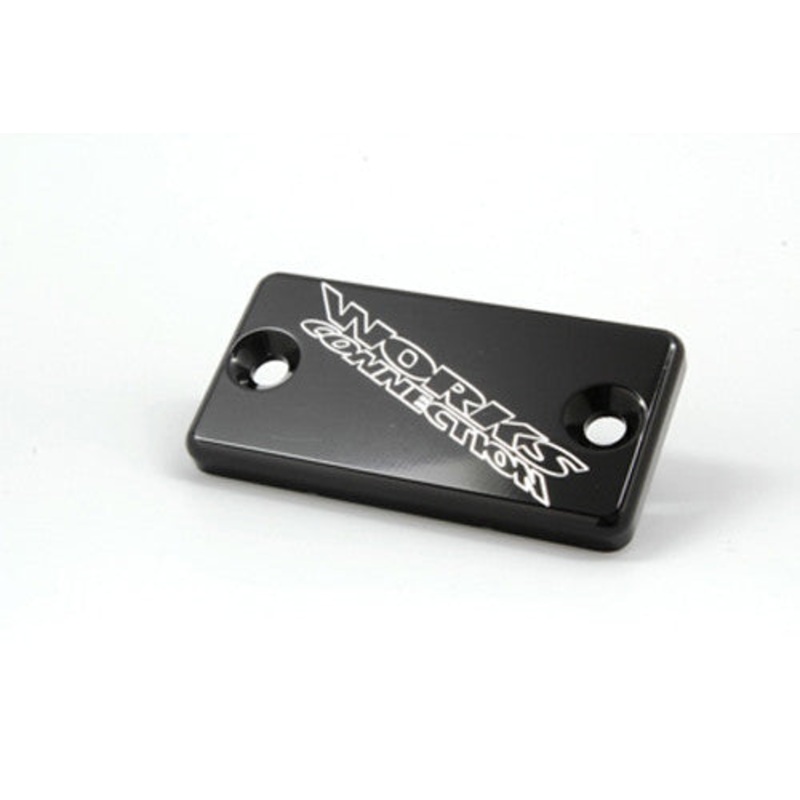 WORKS BILLET FRONT BRAKE COVER BLK KX/SUZ 21-125
