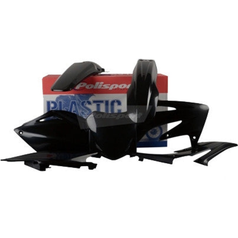 POLISPORT PLASTIC BODY KIT BLACK 90144