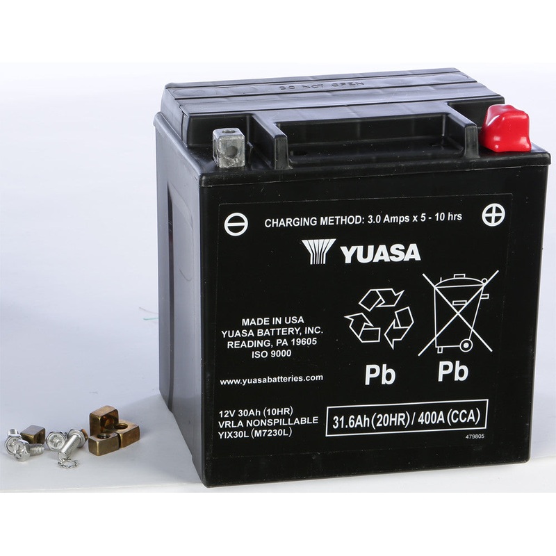 YUASA BATTERY YIX30L SEALED FACTORY ACTIVATED YUAM7230L P105