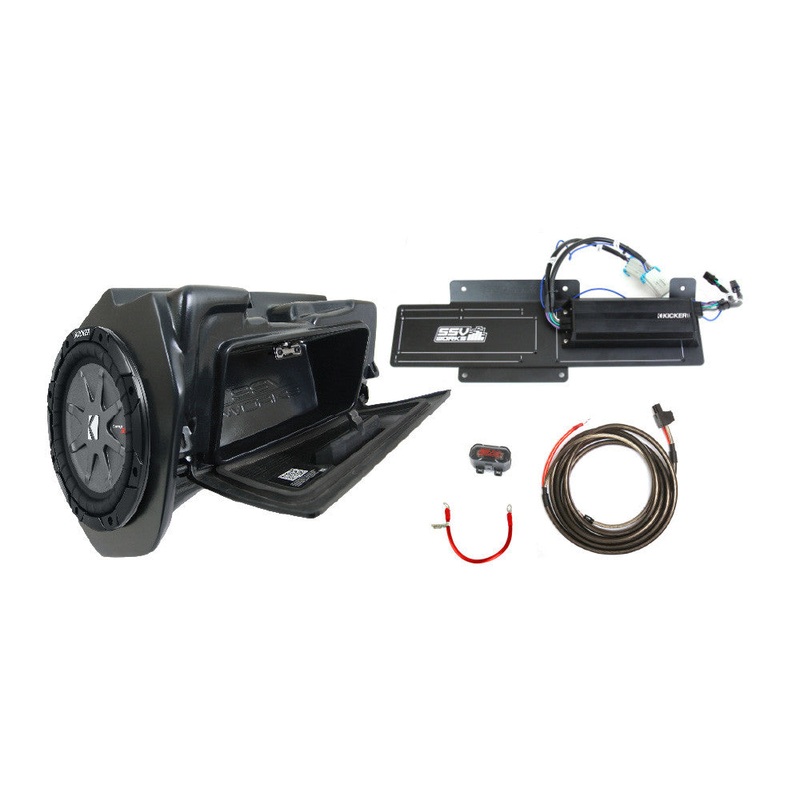 SSV WORKS GLOVEBOX KICKER SUB W/AMP POL RIDE COMMAND RZ4-1KRC