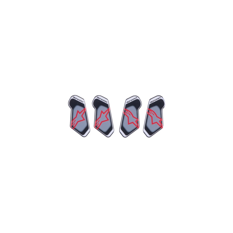 Alpinestars Resin Stikers Set For Rk-7 Knee Brace - Black/Red/White